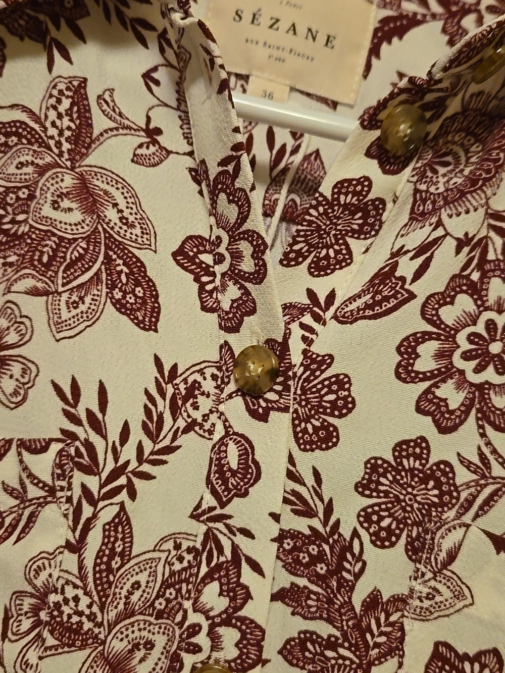Sezane Leana Dress in Purple Floral - Picture 6 of 11